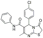 5-(4-CHLOROPHENYL)-7-METHYL-3-OXO-N-PHENYL-2,3-DIHYDRO-5H-[1,3]THIAZOLO[3,2-A]PYRIMIDINE-6-CARBOXAMIDE Struktur