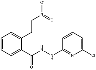 N'-(6-CHLORO-2-PYRIDINYL)-2-(2-NITROETHYL)BENZENECARBOHYDRAZIDE Struktur