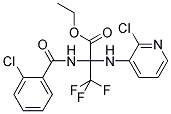 ETHYL 2-[(2-CHLOROBENZOYL)AMINO]-2-[(2-CHLORO-3-PYRIDYL)AMINO]-3,3,3-TRIFLUOROPROPANOATE Struktur