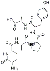 L-ALA-ALA-ALA-L-PRO-L-TYR-L-ALA Struktur