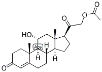 4-PREGNEN-11-ALPHA, 21-DIOL-3,20-DIONE 21-ACETATE Struktur