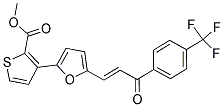 METHYL 3-(5-(3-OXO-3-[4-(TRIFLUOROMETHYL)PHENYL]PROP-1-ENYL)-2-FURYL)THIOPHENE-2-CARBOXYLATE Struktur