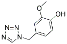 2-METHOXY-4-(1-TETRAZOLYLMETHYL)PHENOL Struktur