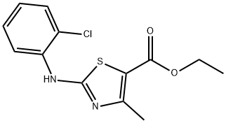 ETHYL 3-((2-CHLOROPHENYL)AMINO)-5-METHYL-2,4-THIAZOLECARBOXYLATE Struktur