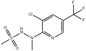 N'-[3-CHLORO-5-(TRIFLUOROMETHYL)-2-PYRIDINYL]-N'-METHYLMETHANESULFONOHYDRAZIDE Struktur