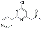 4-CHLORO-6-[(METHYLSULFINYL)METHYL]-2-(4-PYRIDINYL)PYRIMIDINE Struktur