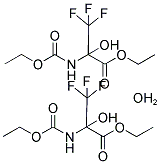 ETHYL 2-[(ETHOXYCARBONYL)AMINO]-3,3,3-TRIFLUORO-2-HYDROXYPROPANOATE HEMIHYDRATE Struktur