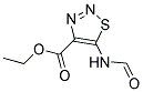 ETHYL 5-(FORMYLAMINO)-1,2,3-THIADIAZOLE-4-CARBOXYLATE Struktur