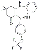 2,10-DIAZA-5,5-DIMETHYL-9-(4-(TRIFLUOROMETHOXY)PHENYL)TRICYCLO[9.4.0.0(3,8)]PENTADECA-1(15),3(8),11(12),13-TETRAEN-7-ONE Struktur