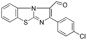 2-(4-CHLOROPHENYL)BENZO[D]IMIDAZO[2,1-B]THIAZOLE-3-CARBALDEHYDE Struktur