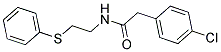 2-(4-CHLOROPHENYL)-N-[2-(PHENYLSULFANYL)ETHYL]ACETAMIDE Struktur