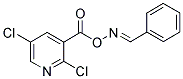 2,5-DICHLORO-3-(([(PHENYLMETHYLENE)AMINO]OXY)CARBONYL)PYRIDINE Struktur