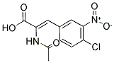 2-(ACETYLAMINO)-3-(4-CHLORO-3-NITROPHENYL)ACRYLIC ACID Struktur