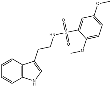 ((2,5-DIMETHOXYPHENYL)SULFONYL)(2-INDOL-3-YLETHYL)AMINE Struktur