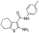 2-AMINO-4,5,6,7-TETRAHYDRO-BENZO[B]THIOPHENE-3-CARBOXYLIC ACID P-TOLYLAMIDE Struktur