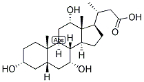 23-NOR-5-BETA-CHOLANIC ACID-3-ALPHA, 7-ALPHA, 12-ALPHA-TRIOL Structure