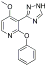 4-METHOXY-2-PHENOXY-3-(1H-1,2,4-TRIAZOL-3-YL)PYRIDINE Struktur