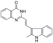 2-[(E)-2-(2-METHYL-1H-INDOL-3-YL)VINYL]QUINAZOLIN-4(3H)-ONE Struktur