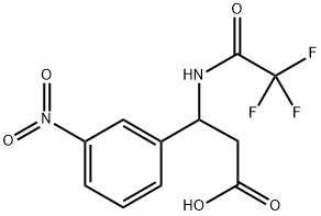 3-(3-NITROPHENYL)-3-[(2,2,2-TRIFLUOROACETYL)AMINO]PROPANOIC ACID Struktur