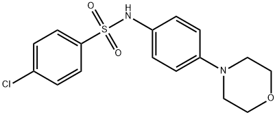 4-CHLORO-N-(4-MORPHOLINOPHENYL)BENZENESULFONAMIDE Struktur