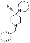 N-BENZYL-4-CYANO-4-(1-PIPERIDINO)-PIPERIDINE Struktur