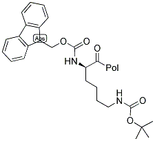 FMOC-D-LYS(BOC)-WANG RESIN Struktur