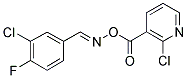 2-CHLORO-3-[(([(3-CHLORO-4-FLUOROPHENYL)METHYLENE]AMINO)OXY)CARBONYL]PYRIDINE Struktur