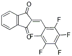 2-((2,3,4,5,6-PENTAFLUOROPHENYL)METHYLENE)INDANE-1,3-DIONE Struktur