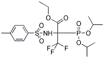 ETHYL 2-(DIISOPROPOXYPHOSPHORYL)-3,3,3-TRIFLUORO-2-([(4-METHYLPHENYL)SULFONYL]AMINO)PROPANOATE Struktur