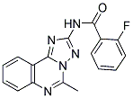 2-FLUORO-N-(5-METHYL[1,2,4]TRIAZOLO[1,5-C]QUINAZOLIN-2-YL)BENZAMIDE Struktur