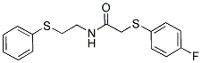 2-[(4-FLUOROPHENYL)SULFANYL]-N-[2-(PHENYLSULFANYL)ETHYL]ACETAMIDE Struktur