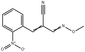 2-[(METHOXYIMINO)METHYL]-3-(2-NITROPHENYL)ACRYLONITRILE Struktur