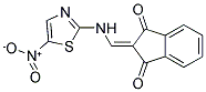 2-(((3-NITRO-2,5-THIAZOLYL)AMINO)METHYLENE)INDANE-1,3-DIONE Struktur