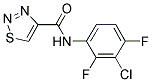 N-(3-CHLORO-2,4-DIFLUOROPHENYL)-1,2,3-THIADIAZOLE-4-CARBOXAMIDE Struktur