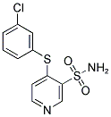 4-[(3-CHLOROPHENYL)SULFANYL]-3-PYRIDINESULFONAMIDE Struktur