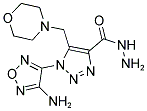 1-(4-AMINO-1,2,5-OXADIAZOL-3-YL)-5-(MORPHOLINOMETHYL)-1H-1,2,3-TRIAZOLE-4-CARBOHYDRAZIDE Struktur