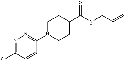 N-ALLYL-1-(6-CHLORO-3-PYRIDAZINYL)-4-PIPERIDINECARBOXAMIDE Struktur