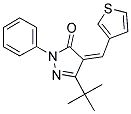 3-(TERT-BUTYL)-1-PHENYL-4-(3-THIENYLMETHYLENE)-2-PYRAZOLIN-5-ONE Struktur