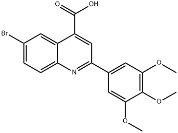 6-BROMO-2-(3,4,5-TRIMETHOXY-PHENYL)-QUINOLINE-4-CARBOXYLIC ACID Struktur