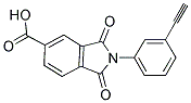 2-(3-ETHYNYL-PHENYL)-1,3-DIOXO-2,3-DIHYDRO-1H-ISOINDOLE-5-CARBOXYLIC ACID Struktur