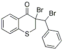 3-BROMO-3-[BROMO(PHENYL)METHYL]-3,4-DIHYDRO-2H-1-BENZOTHIIN-4-ONE Struktur