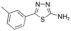 5-M-TOLYL-[1,3,4]THIADIAZOL-2-YLAMINE Struktur