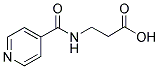 3-(ISONICOTINOYLAMINO)PROPANOIC ACID Struktur