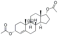 4-ANDROSTEN-3-ALPHA, 17-ALPHA-DIOL DIACETATE Struktur