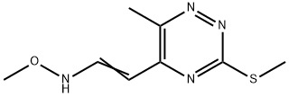 5-[2-(METHOXYAMINO)VINYL]-6-METHYL-3-(METHYLSULFANYL)-1,2,4-TRIAZINE Struktur