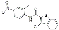 3-CHLORO-N-(2-METHYL-4-NITROPHENYL)-1-BENZOTHIOPHENE-2-CARBOXAMIDE Struktur