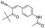 N-(4-(2-NITRILO-4,4-DIMETHYL-3-OXOPENT-1-ENYL)PHENYL)ETHANAMIDE Struktur