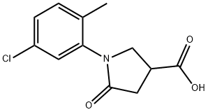 1-(5-CHLORO-2-METHYLPHENYL)-5-OXO-3-PYRROLIDINECARBOXYLIC ACID Struktur