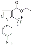 1-(4-AMINO-PHENYL)-5-TRIFLUOROMETHYL-1H-PYRAZOLE-4-CARBOXYLIC ACID ETHYL ESTER Struktur