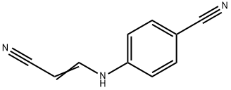 4-[(2-CYANOVINYL)AMINO]BENZENECARBONITRILE Struktur